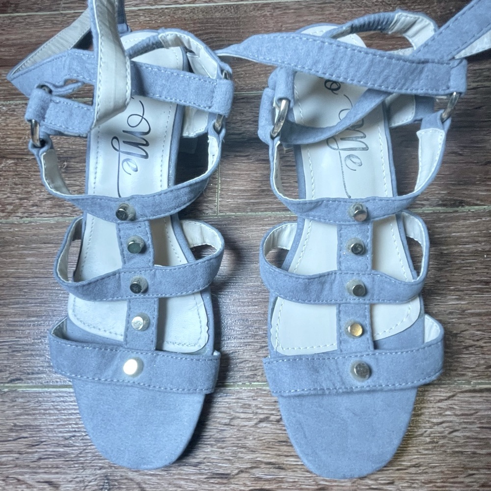 Strappy Suede Sandals made by So Me